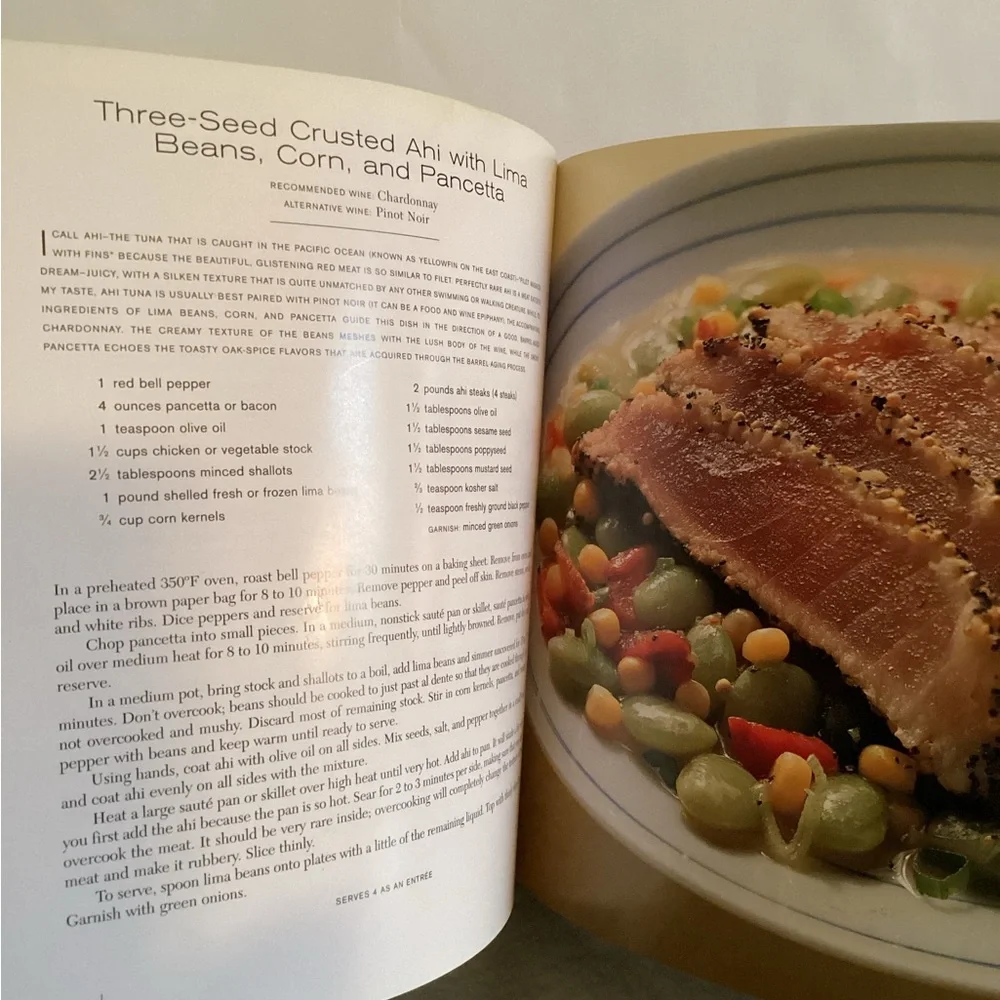 The Wine Lover's Cookbook with ideas to pair your wine & food & recipes ideas.
